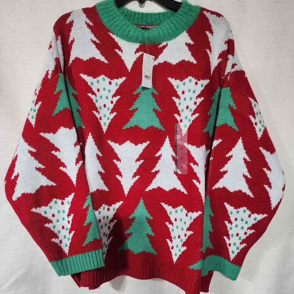 Christmas tree sweater by 33 degrees women's medium